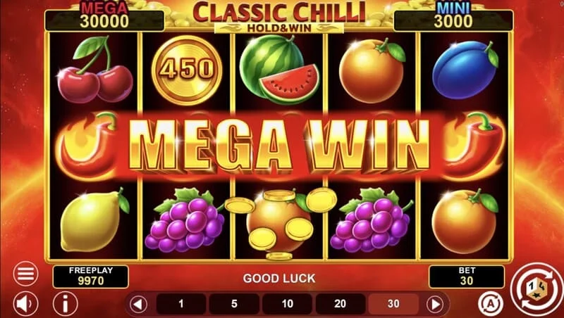 Classic Chilli Hold & Win - winnende combinatie op 243 manieren